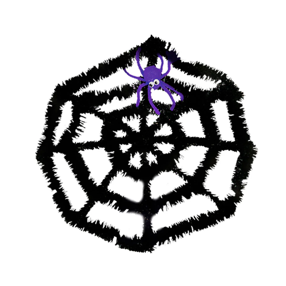 Adorno de Telaraña de Tinsel con Araña color Morado - Imagen 2