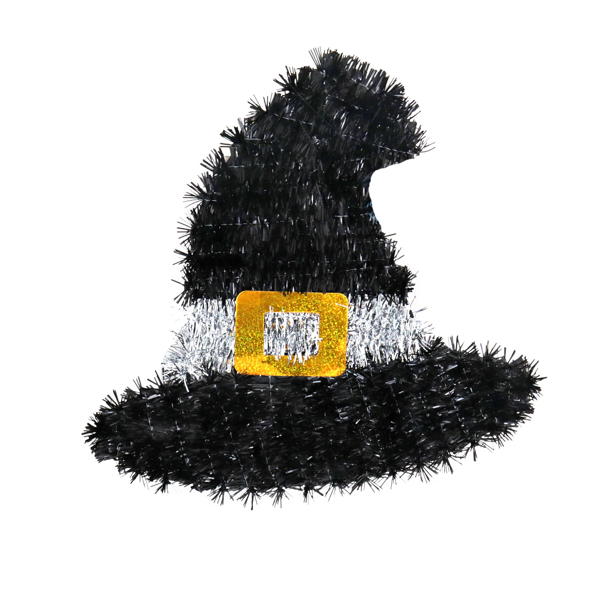 Sombrero de Tinsel color Negro para Decoración - Imagen 3