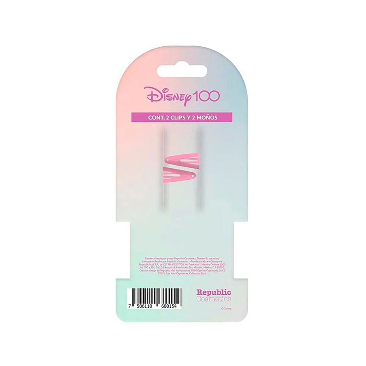 Set de 2 Clips y 2 Moños para el Cabello "Minnie Mouse", Edición Disney 100 - Imagen 3