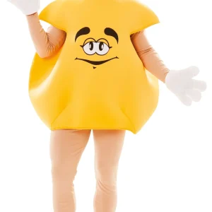 Disfraz de Caramelo M&M's Amarillo para Adulto
