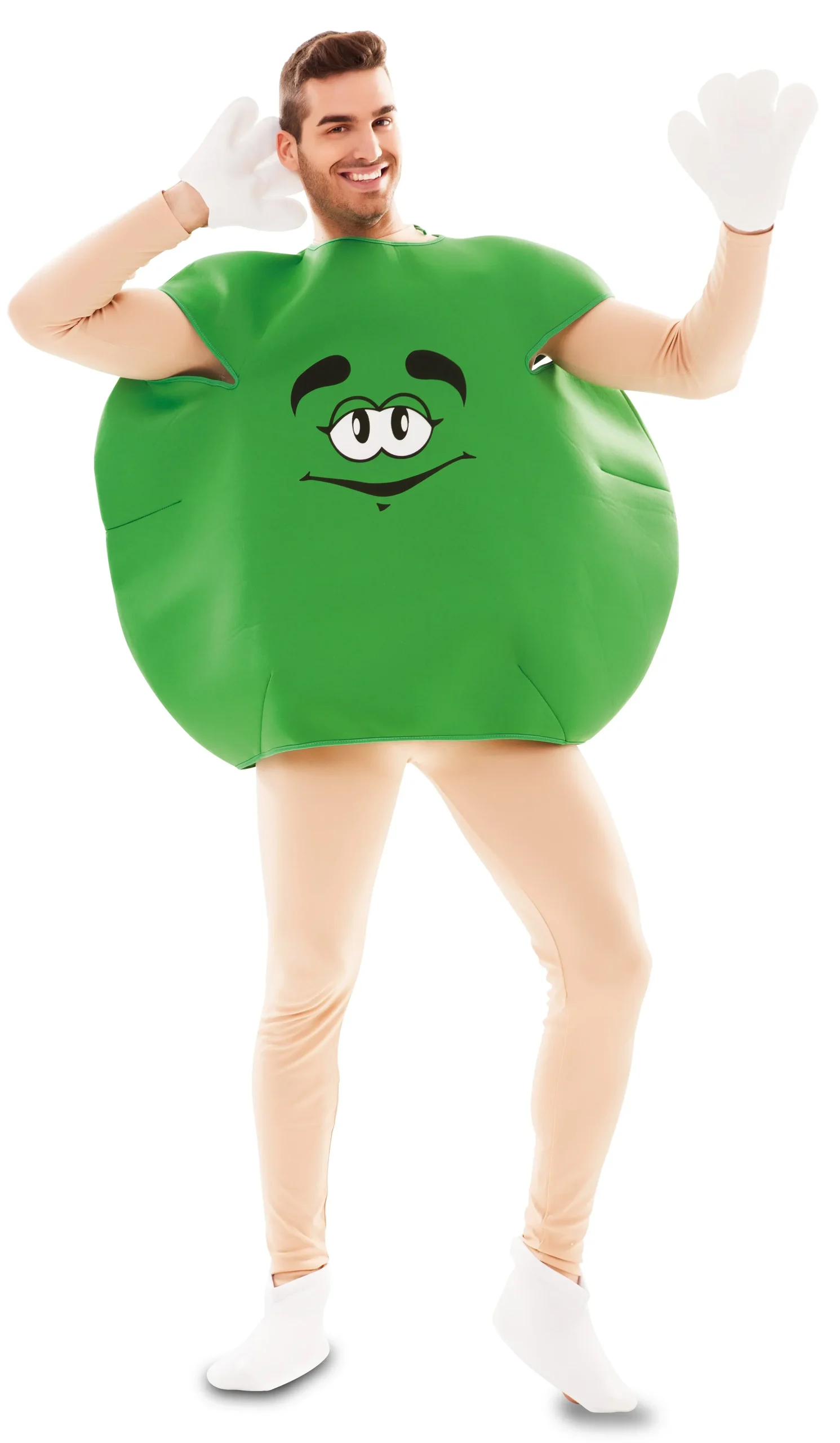 Disfraz de Caramelo M&M's Verde para Adulto - Imagen 3