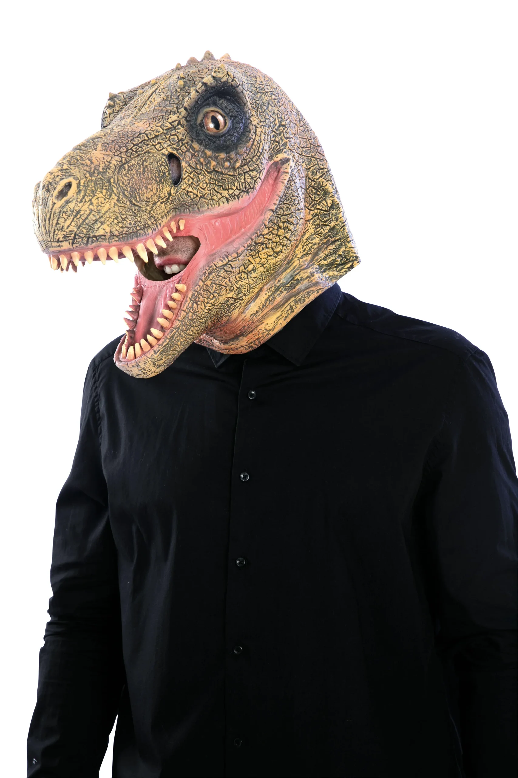 Máscara de Velociraptor con Mandíbula Móvil