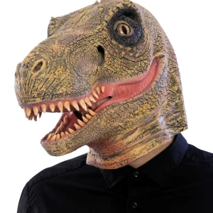 Máscara de Velociraptor con Mandíbula Móvil