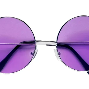 Gafas Hippies Violeta Estilo Años 70