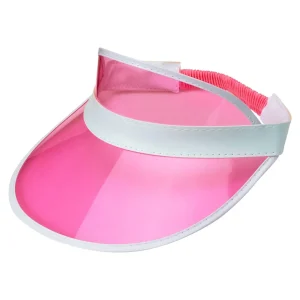 Visera de Póker Rosa Estilo Años 80