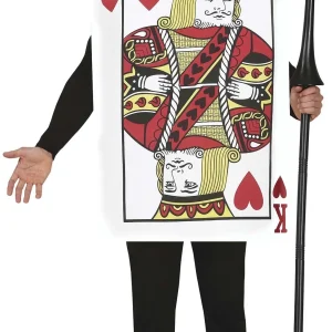 Disfraz de Carta de Rey de Corazones para Adulto