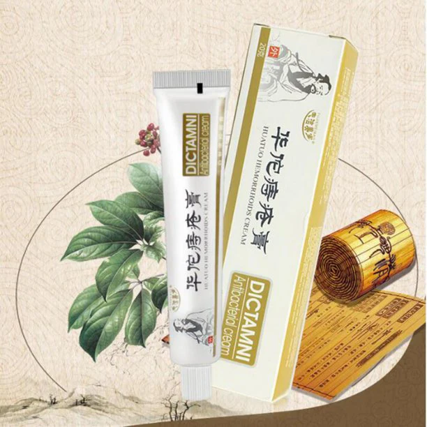 Crema herbal para hemorroides