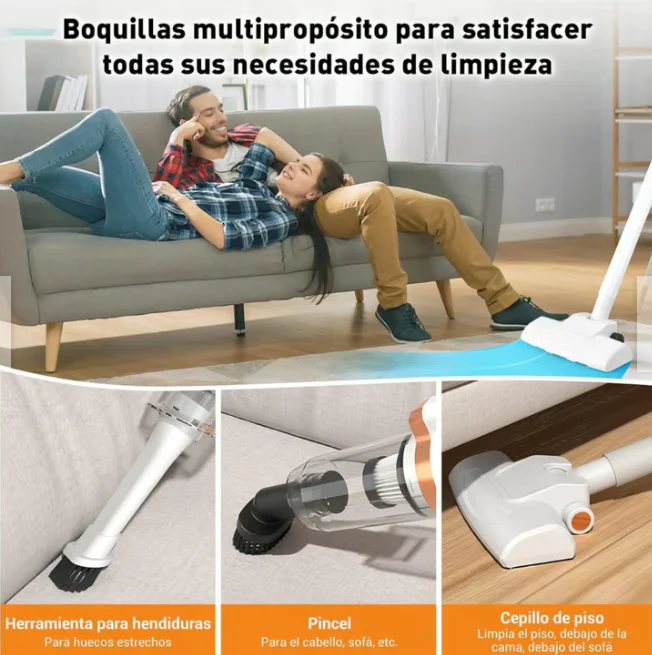 Aspiradora Inalámbrica 3 En 1 Con Filtro Reutilizable - Imagen 5
